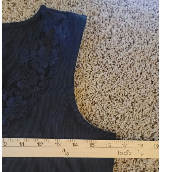IDYLLWIND BY MIRANDA LAMBERT  BLACK LACE TANK TOP IN BLACK, SZ SMALL - Picture 7 of 8